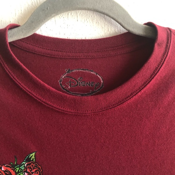 Disney Tee Forever Mickey Roses Long Sleeve Top Sz M EUC - Picture 5 of 11